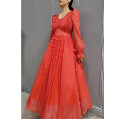 China Sustainable Elegant OEM Evening Dress Customized Fabric Color Optional for sale