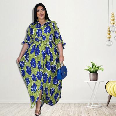 China Viable 5xl Plus Size Long African Dresses For Women Ladies Clothing Ankara Africa ClothesPlus Size Women Summer Casual Dresses for sale