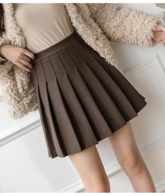 China White Female Short Skirt High Waist Sexy Pleated Skating A Line Tennis Skirt Mini Skirt Breathable Women School Girl for sale