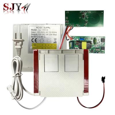 China Bathroom Mirror Input 110V 240V 12W24W Control For Smart LED Mirror Anti-fog Button Mirror Lighting Touch Sensor Dimmer Switch 2 Keys Switch for sale