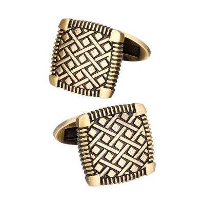 China High Quality Newest Vintage Metal Shirt Bronze Cufflinks For Men for sale