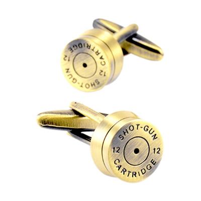 China Novelty SAVOYSHI Metal Round Bullet Shirt Bronze Cufflinks For Men's Fashion Brand Jewelry Wholesale for sale