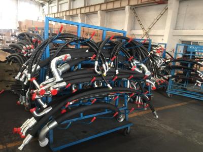 China Flexible SS Wire Braided Hose High Tensile For Excavators for sale