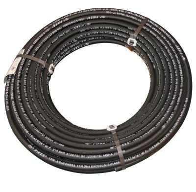 China Wire Spiral Hydraulic Rubber Hose , High Pressure Hydraulic Hose SAE 100R12 4 for sale