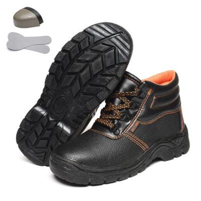 China Steel Toe Safety Shoes Waterproof Genuine Leather Men New Anti Static Construction for sale