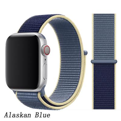 China For iwatch 5 4 3 2 1 loop nylon strap for apple watch band 44mm 40mm 45mm 41mm 38mm 42mm 44 mm iWatch 5 6 serie 3 band watch strap correa strap Se 7 for sale