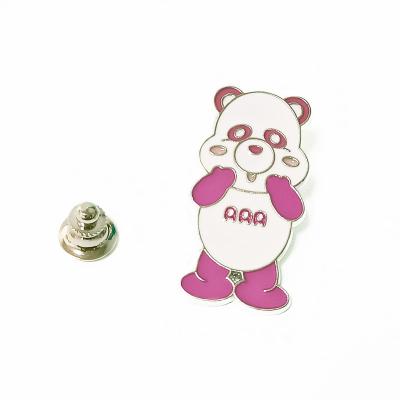 China China Wholesale Innovative Paint Colorful OEM Cute Vintage Pin Metal Bear Glass Badge for sale