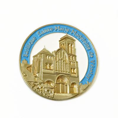 China Europe Manufacturer Custom Souvenir Zinc Alloy Commemorative Gold 3D Metal Challenge Coin for sale