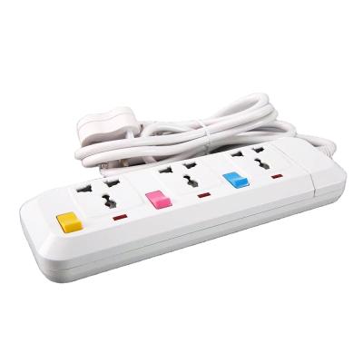 China Safety UK Standard Multi Function Socket 3 5 5 Colored Outlet Extension Board Socket Electrical Types for sale