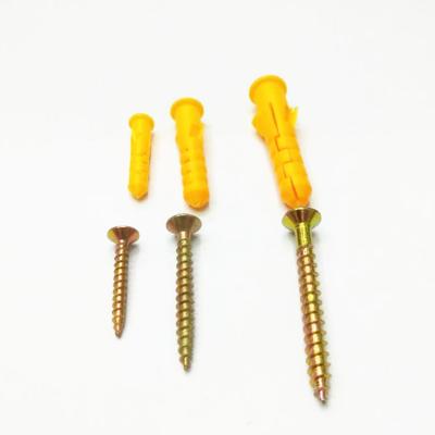 China Hot selling small doomsday high quality yellow nylon expansion screw for sale