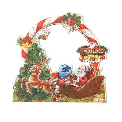 China Eagles Christmas Day High Quality Personalized DIY Wooden Jigsaw Puzzle Wooden Educational Toy for sale