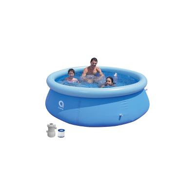 China Easy install QUICK SET SWIMMING POOL blue inflatable kiddie 240cmX63cm above ground portable swimming pools for sale