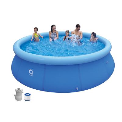 China Easy Install Outdoor POOL Blue 360cmX76cm QUICK SET Swimming Pools Swimming Above Ground Inflatable Pool for sale