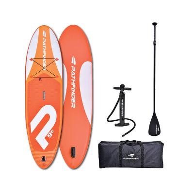 China Unisex SUP 9' Pathfinder 34077 6 Stand Orange SUP Inflatable Paddle Board 290cm*76cm*15cm SUP Inflatable Paddle Board for sale