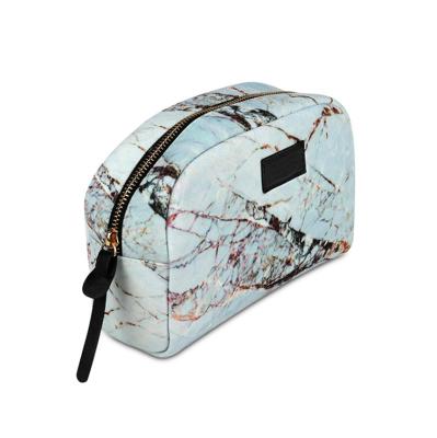 China Hengxin fashionable brand printing cotton makeup bag marble cosmetic bag sundries bag for sale