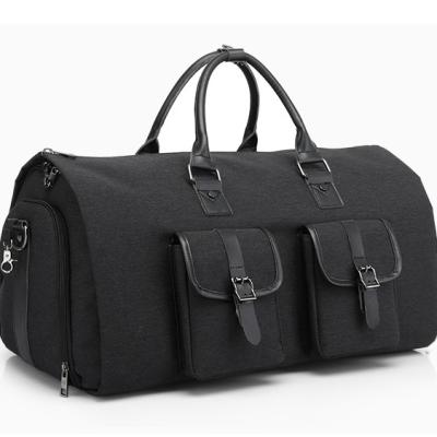 China Convertible Business Garment Bag Travel Weekender Carry On Garment Duffel Bag With Pockets for sale