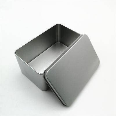 China Storage Metal Can Band Helper Metal Box Silver Frosted Iron Box Paper Clip Iron Box for sale