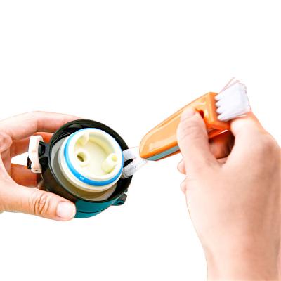 China Multifunctional Gap Between The Corners Of The Cup Cover And The Multifunctional Portable Bottle Lid Cleaning Brush Cleaning Tool for sale