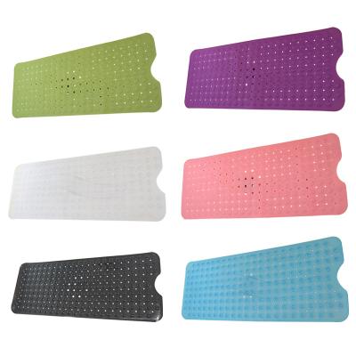 China Washable Soft Single Bathroom Square Hole Non Slip Non Slip Bath Mats for sale