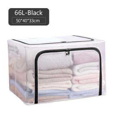 China Shoes Hot Selling Square Folding Storage Sundries Underwear Nylon Waterproof Cloth Storage Box High Quality Eco-friendly Toys for sale