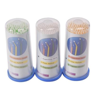 China Durable Plastic Disposable Eyelash Stick Lash Removing Mascara Micro Brush Cotton Pad Cleaning Eyelashes for sale