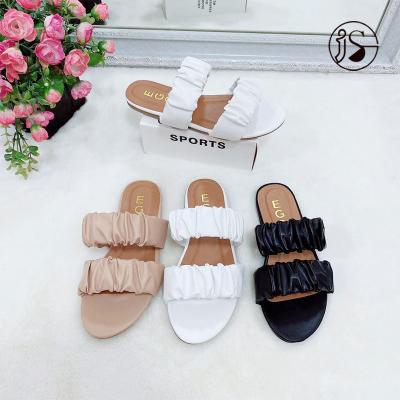 China Popular Fashion Trend Flat Bottom Sandals Slippers For Ladies Slides Women Slippers for sale