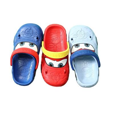 China Cartoon Round Car Cute Children Slippers Child Outdoor Hot-Wholesale Fashionable Soft Sandals for sale