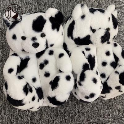 China 2021 Hot Selling Wholesale Comfortable Teddy Bear Sweat-absorbent Fashion Colorful Teddy Bear Shoes Slides Teddy Bear Fur Slippers Women Sandals for sale