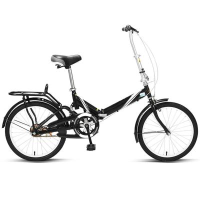 China 16 Inch Carbon Steel Popular Steel Frame Suspension Foldable Bicycle For Students/Kids for sale