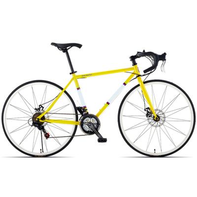 China Steel Racing 21/27/30 Speed ​​700C Lightweight Aluminum Alloy Road Bike With Twisted/Straight Handlebar for sale