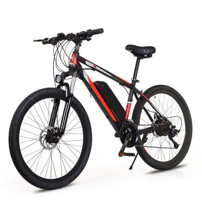 China Carbon Steel 26 Inch 250W Lithium Battery High Speed ​​Brushless Motor Smart Disc Brake Electric Power Assisted 21/27 Speed ​​Mountain Bike for sale