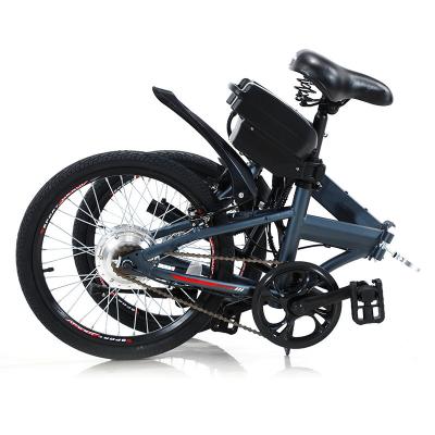 China Aluminum alloy 20 inch electric bicycle with 500W motor 48V battery removable folding electric bike for sale