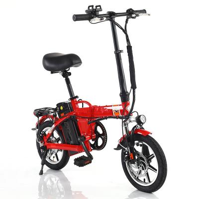 China Aluminum Alloy Aluminum Alloy Frame Folding Bike 14 Inch 48V 250W 10AH Lithium Battery for sale