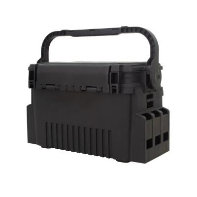 China Hard Plastic Bait Box Tool Box Storage Seat Box Three Colors Outdoor Multifunction Fishing Box for sale