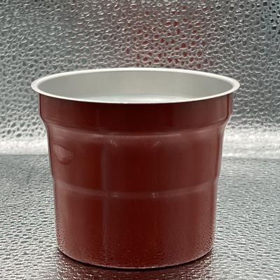 China Disposable Tin Tumbler Wholesale Gift Aluminum Cup Metal Disposable Drinking Cup for sale