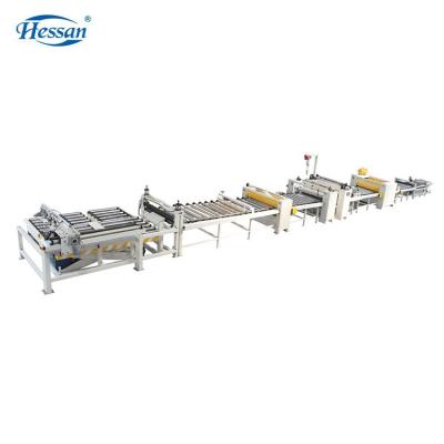 China Building Material Shops MDF Machinery Automatic Wood Panel Lamination Manufacturing Line for sale