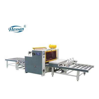 China Building Material Stores Hessan Woodworking Machinery Aluminum Foil PVC PUR Paper Lamination Wrapping Machine for sale