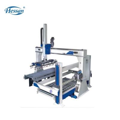 China Hotels Guangzhou Hessan Autoloader For Feet 4X8 Panels Machine Carrier / Portal Frame Loading System for sale