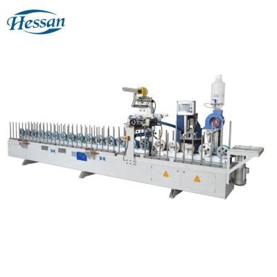 China Building Material Shops EVA Glue Board Veneer Wrapping Machine Strip Slicing Machine Profile Gather Gluing Machine for sale