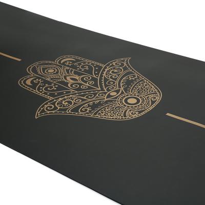 China Anti-Tear 24x71inch Thick Non-Slip Exercise Yoga Mats High Density With Carry Strap for sale