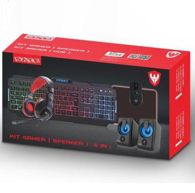 China For Office 2021 Colorful LED Light Redragon Kit Computer Wired Gamer Headset Set RGB Gaming Keyboard and Mouse Combo for sale