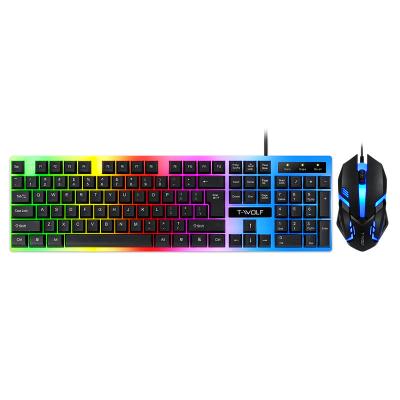 China For Gaming Keyboard Cool Mouse RGB 2in1 Game Combo Combo Set Packing For Gamer for sale