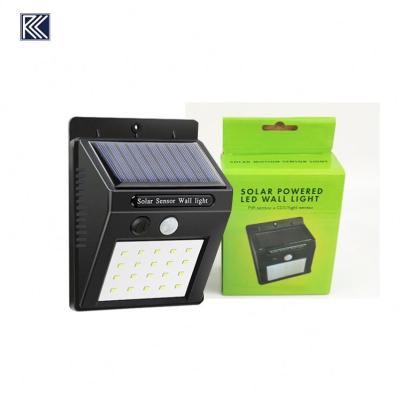 China Garden Night Light 20 LED Solar Powered Wall Lamp PIR Motion Sensor Solar Light Outdoor Garden Lighting for sale