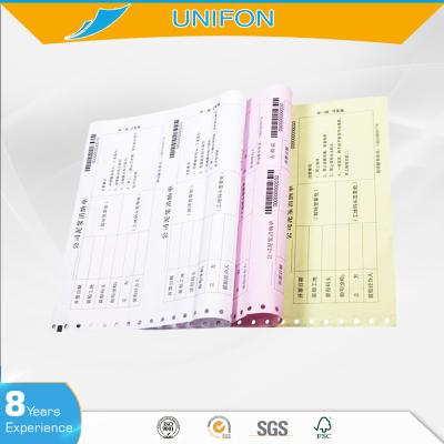 China Listing paper computer 241mm/381mm continue listing paper manufacturer printing paper for sale