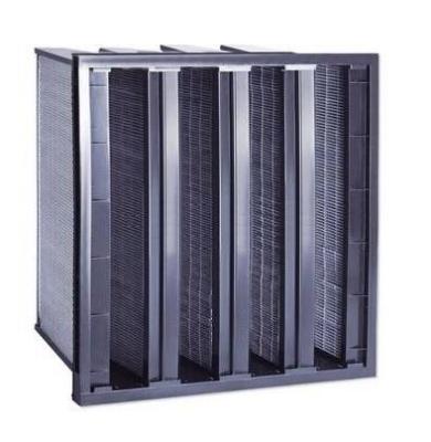 China Cleanroom Removing Activated Carbon F8 Air Filter With GI Frame for sale