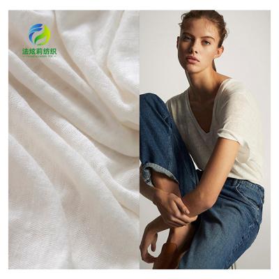 China Anti Pill Single Jersey New From Hacci High Quality Breathable Nature 170gsm 100% Organic Canvas Blend Knitted Fabric For T-shirts Dress for sale