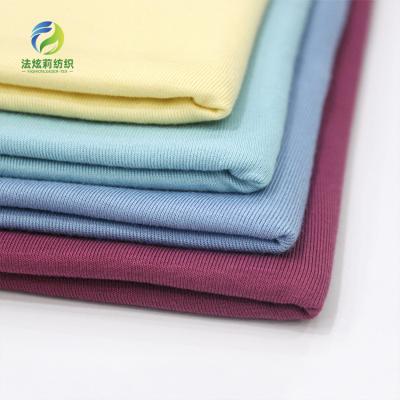 China Hot Selling Custom Made Comfortable Stretch Rib Fabric For Women Garment Anti Pill 93%Modal 7%Spandex for sale