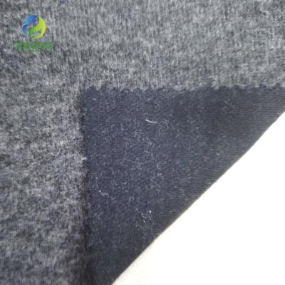 China Anti Pill Heavyweight Knitted Wool Fabric 420g 38%Wool 42%Cotton 10%Nylon 10%Polyester Thermal Fabric Wool Knit Fabric For Winter Garment for sale