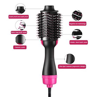 China For Best Selling High Quality Multi Styler Hot Air Comb Straightener Home Use For Women Blow Dryer Around Brush Hair for sale