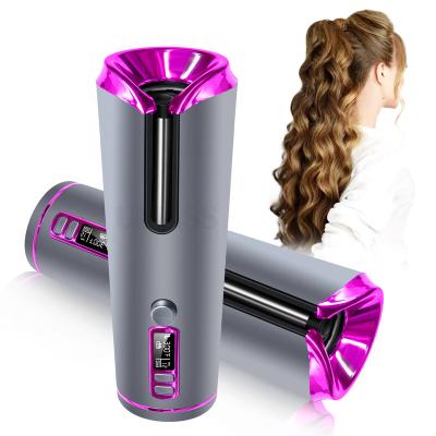 China Top Selling Wireless Wet And Dry Usb Rechargeable Charging For Women And Men Home Use Automatic Automatic Hair Curler for sale